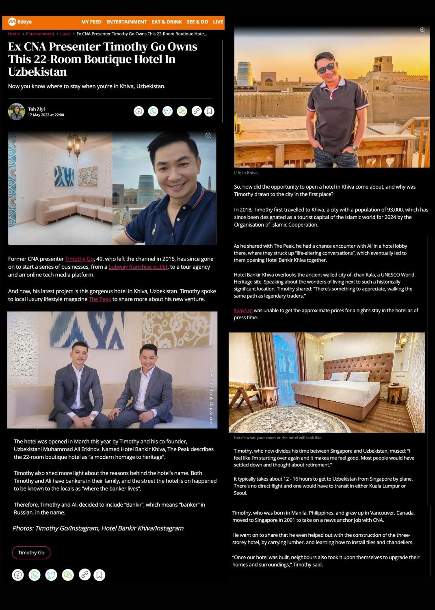 Hotel Bankir Khiva Eksteriør bilde